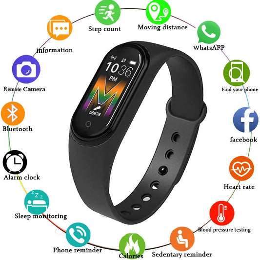 M4 M5 Smart Watch Men Women relógio smartwatch Fitness Tracker Waterproof Watches Blood Pressure Heart Rate Monitor Sports Watch